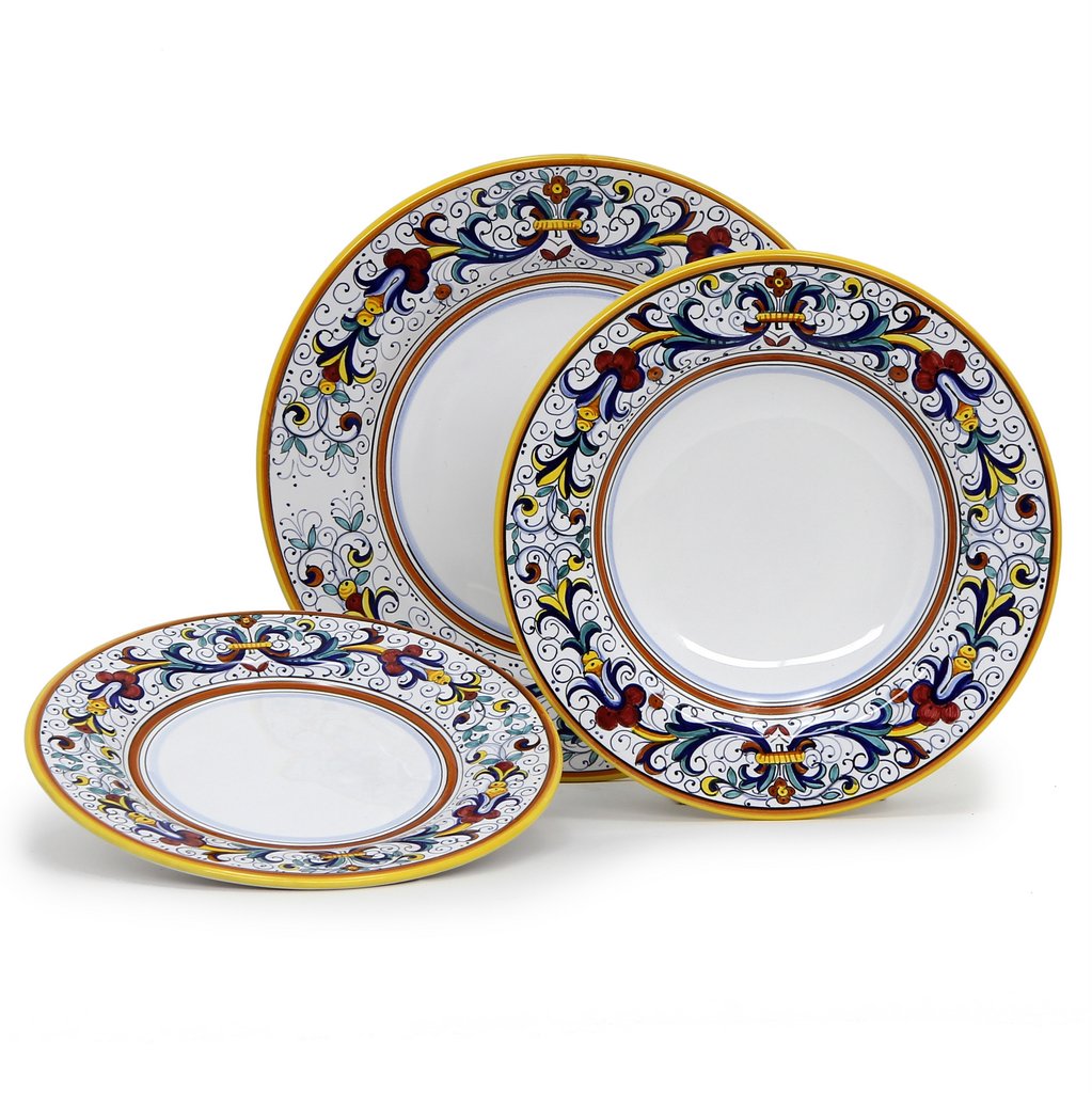 RICCO DERUTA DELUXE: 3 Pieces Place Setting (White Center) - Artistica.com