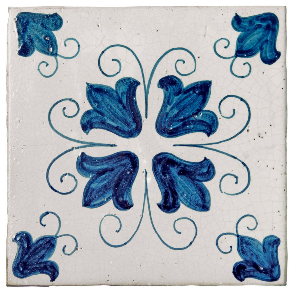 ANTICA DERUTA: Hand Painted Ceramic Authentic Deruta Tile - Artistica.com