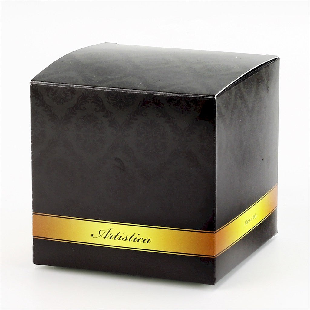 DERUTA CANDLES: Square Flared Candle Sicilian Orange Design [R] - Artistica.com