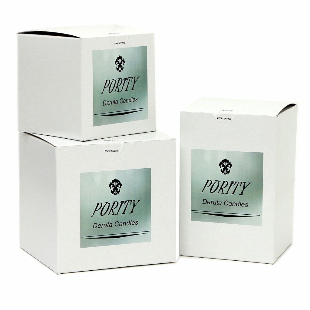 PURITY SPA CANDLE: Flared Candle pure White - Artistica.com