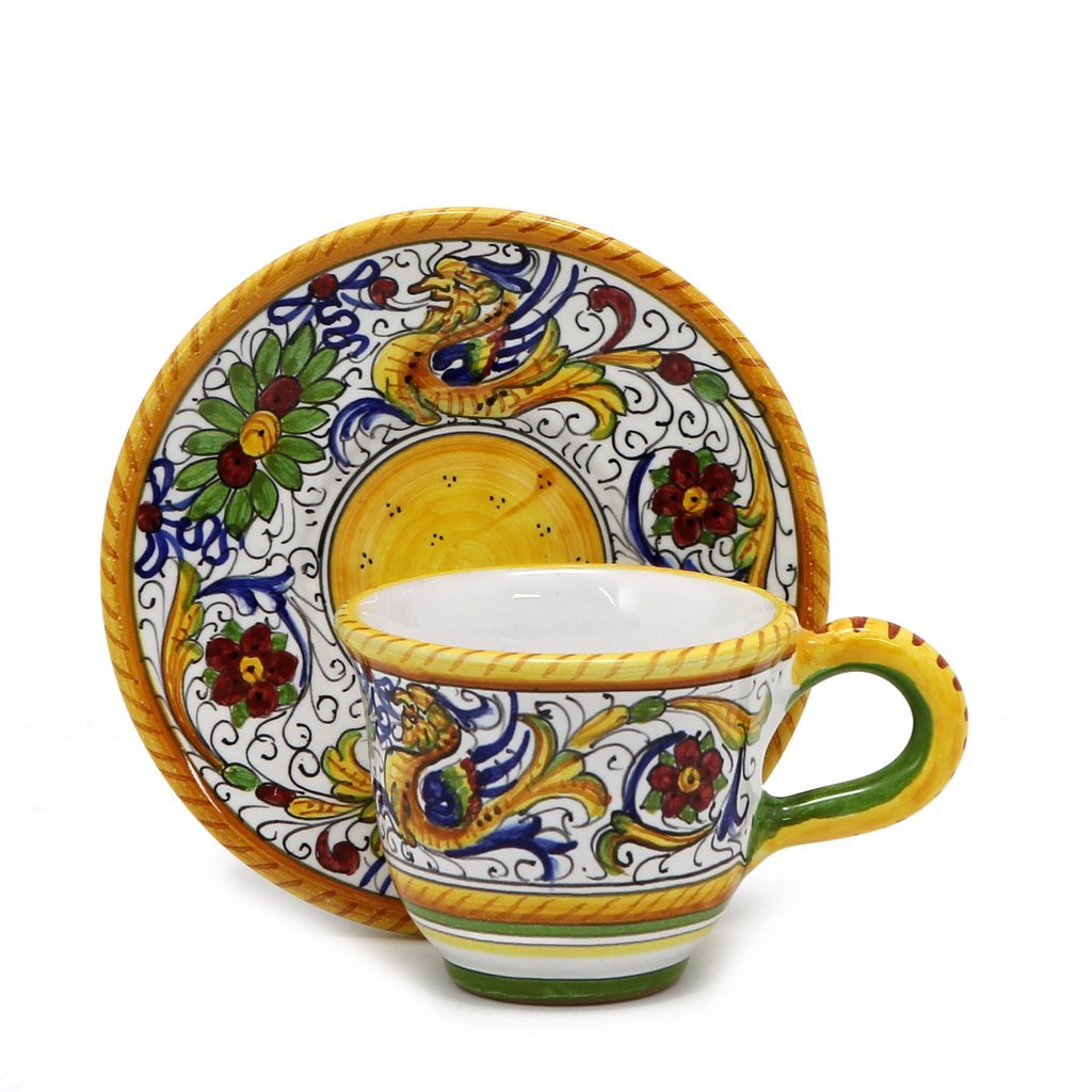 RAFFAELLESCO DELUXE: Espresso cup and Saucer - Artistica.com