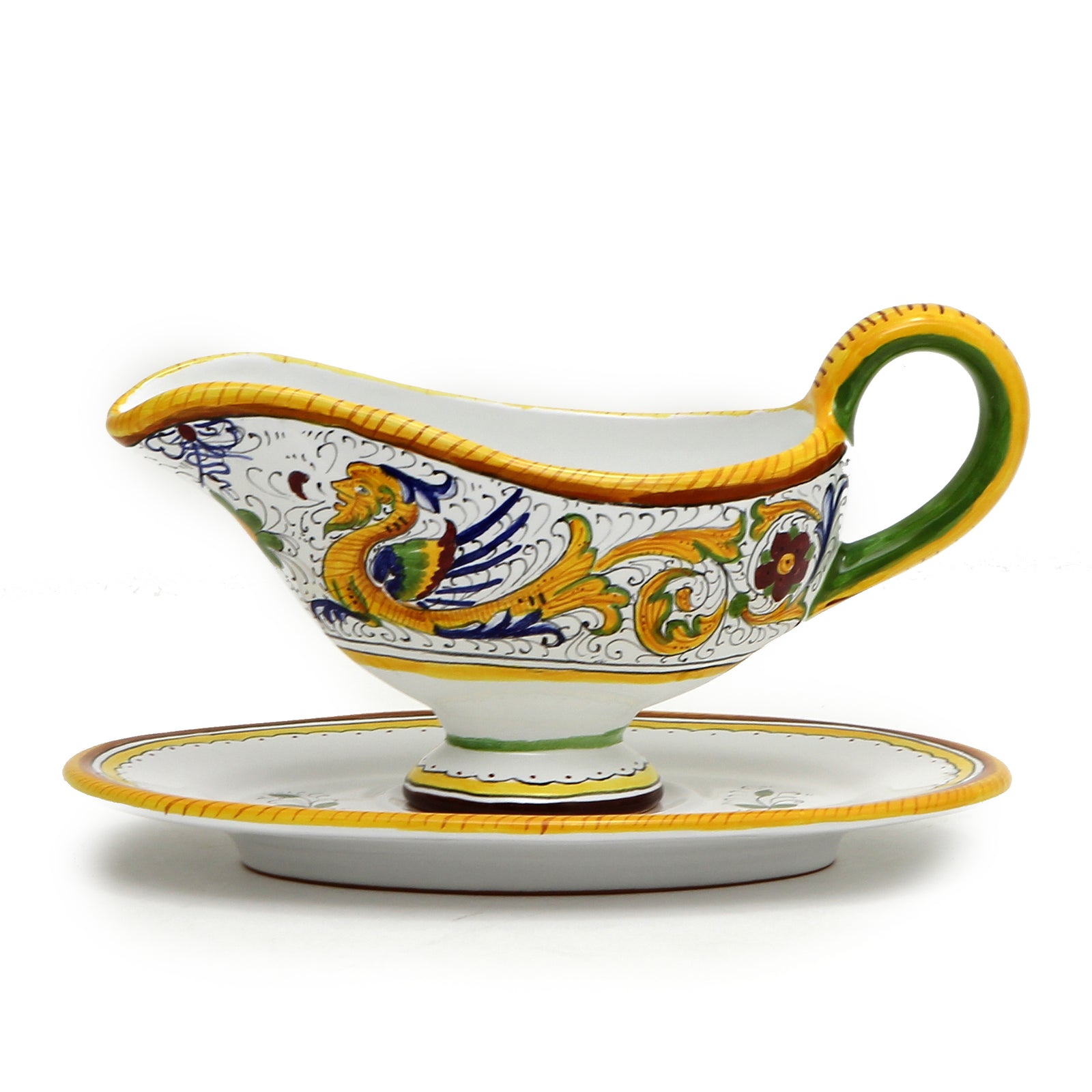 RAFFAELLESCO DELUXE: Gravy Sauce Boat with Tray - Artistica.com