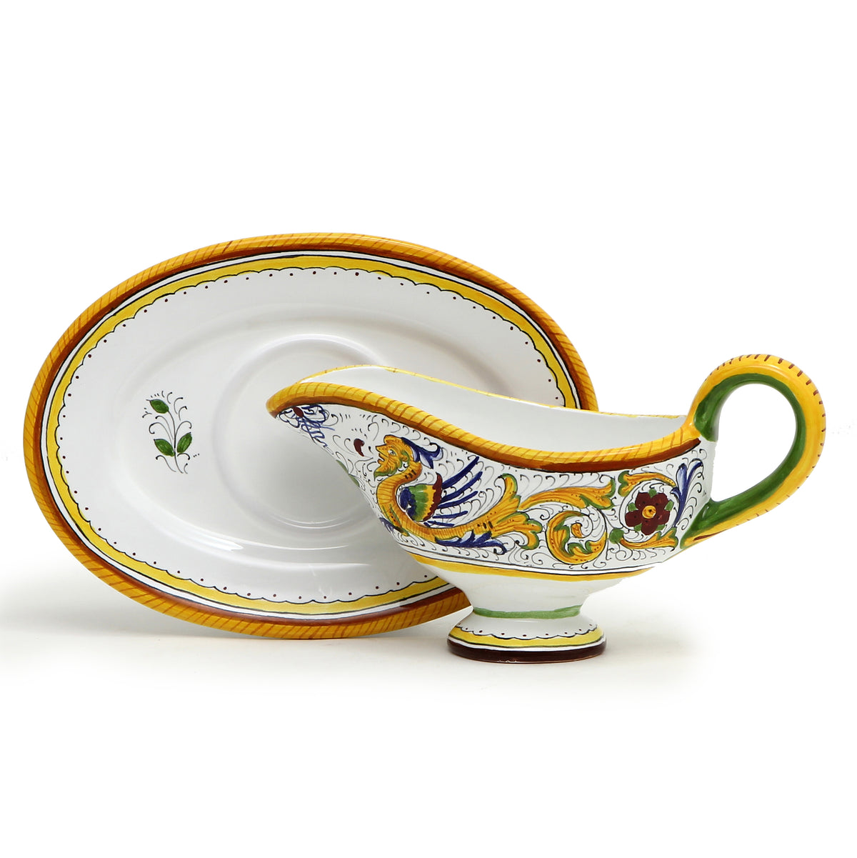 RAFFAELLESCO DELUXE: Gravy Sauce Boat with Tray - Artistica.com