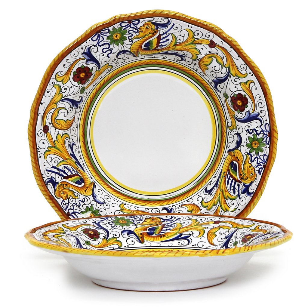 RAFFAELLESCO DELUXE: 3 Pieces Place Setting (White Center) - Artistica.com