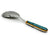 RAFFAELLESCO DELUXE: Ceramic Handle Serving 'Risotto' Spoon Ladle with 18/10 stainless steel cutlery. - Artistica.com