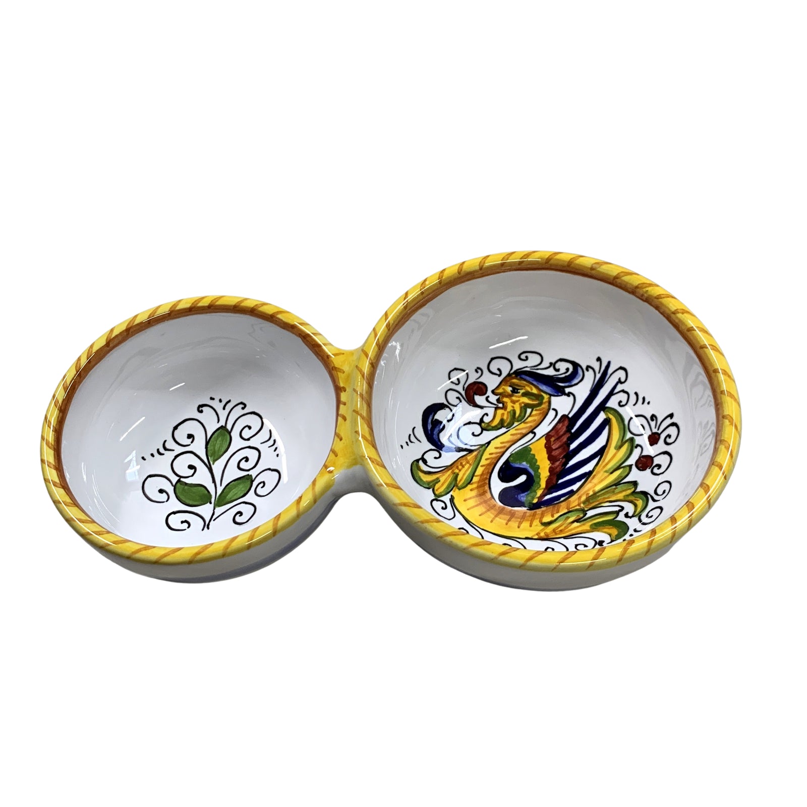 RAFFAELLESCO: Olive Dish Bowl - Relish and Condiments divided bowl [R] - Artistica.com