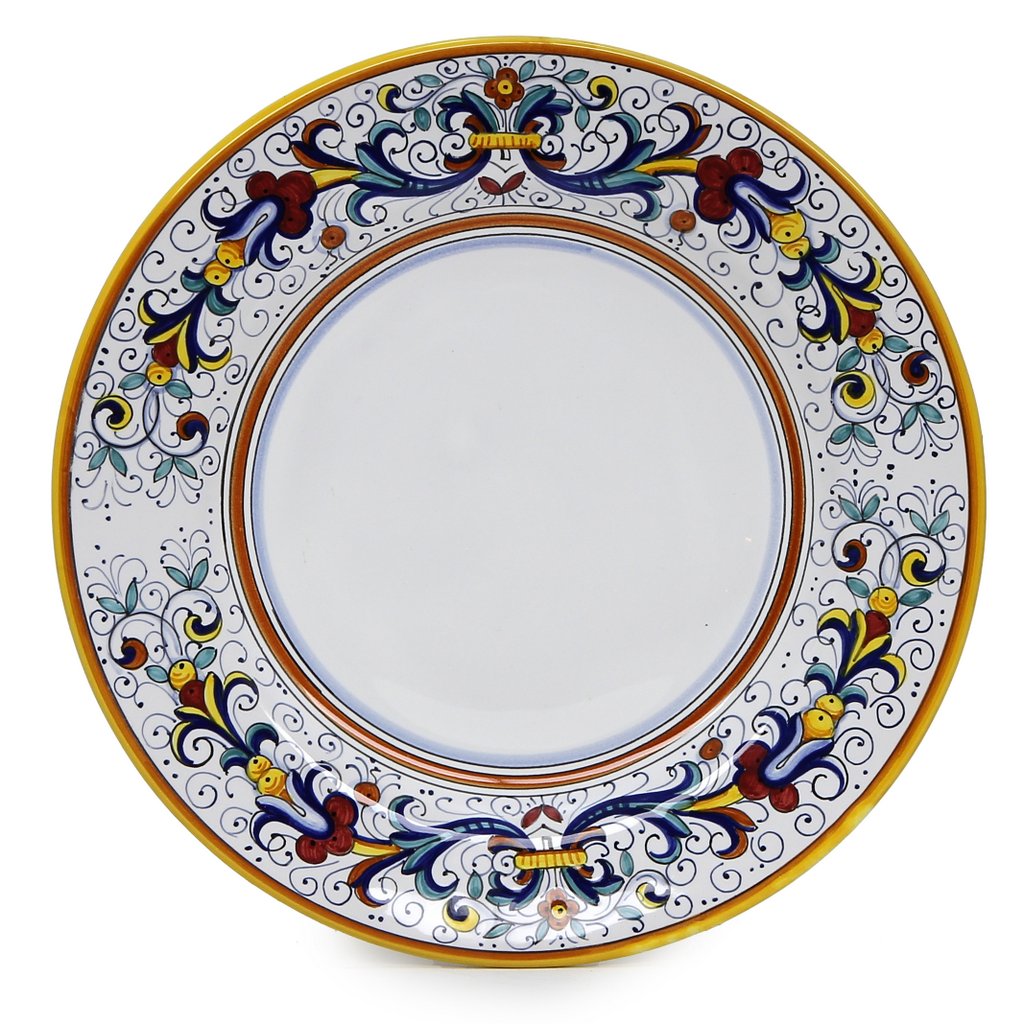 RICCO DERUTA: Dinner Plate - White Center - Artistica.com