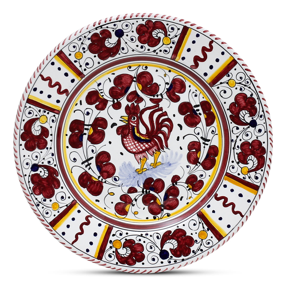ORVIETO RED ROOSTER: 5 Pieces Place Setting - Artistica.com