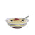 ORVIETO RED ROOSTER: Cereal Bowl [STRIPED RIM] - Artistica.com