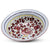 ORVIETO RED ROOSTER: Large Pasta/Salad Serving Bowl [STRIPED RIM] - Artistica.com