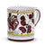 ORVIETO RED ROOSTER: Mug (10 Oz) [STRIPED RIM] - Artistica.com