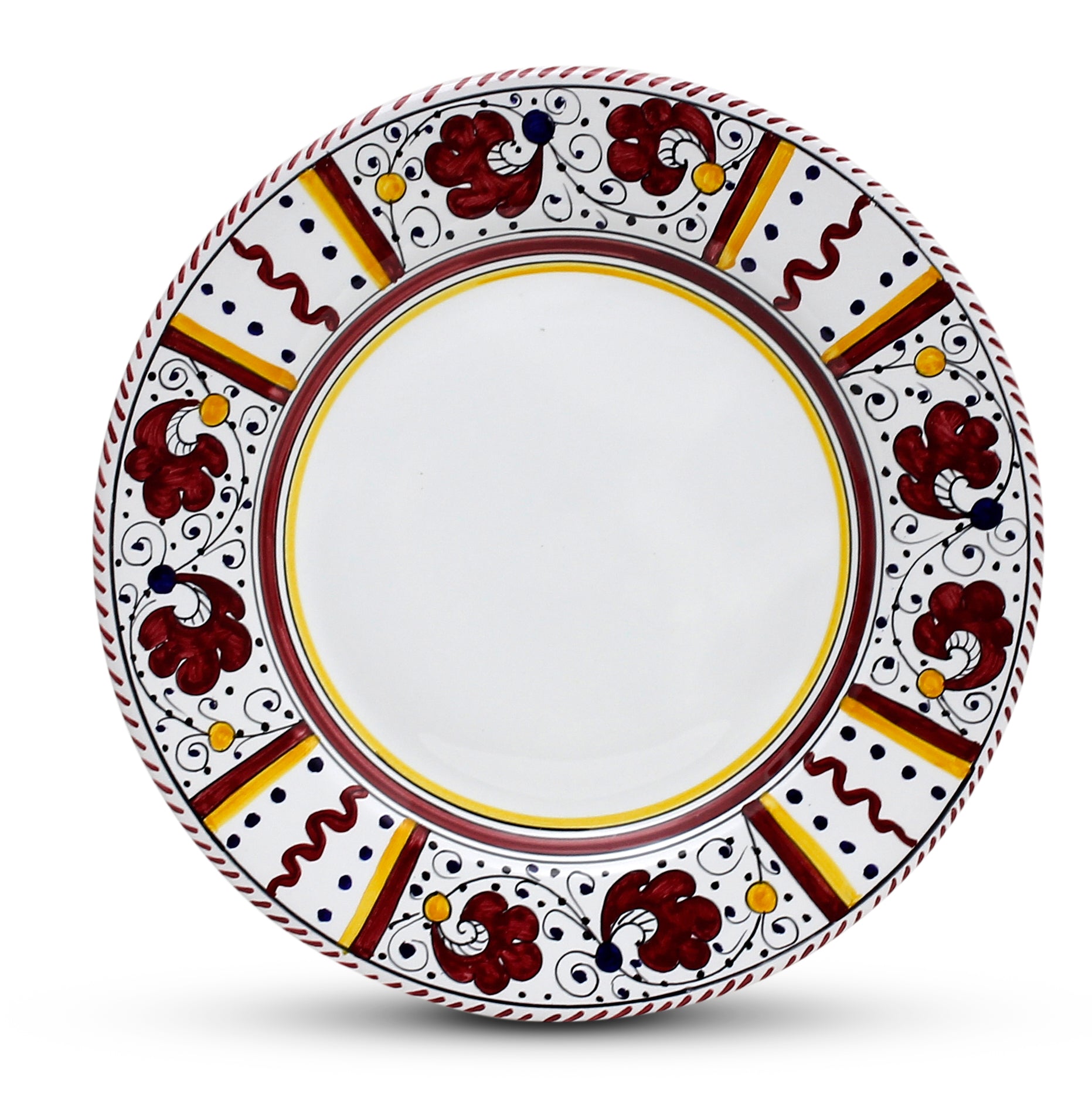 ORVIETO RED ROOSTER: 4 Pieces Place Dinnerware Setting - Artistica.com
