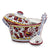 ORVIETO RED ROOSTER: Bundle with Butter Dish + Sauce Boat + Parmesan Bowl + Spoon Rest
