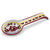 ORVIETO RED ROOSTER: Spoon Rest [SOLID RIM] [R] - Artistica.com