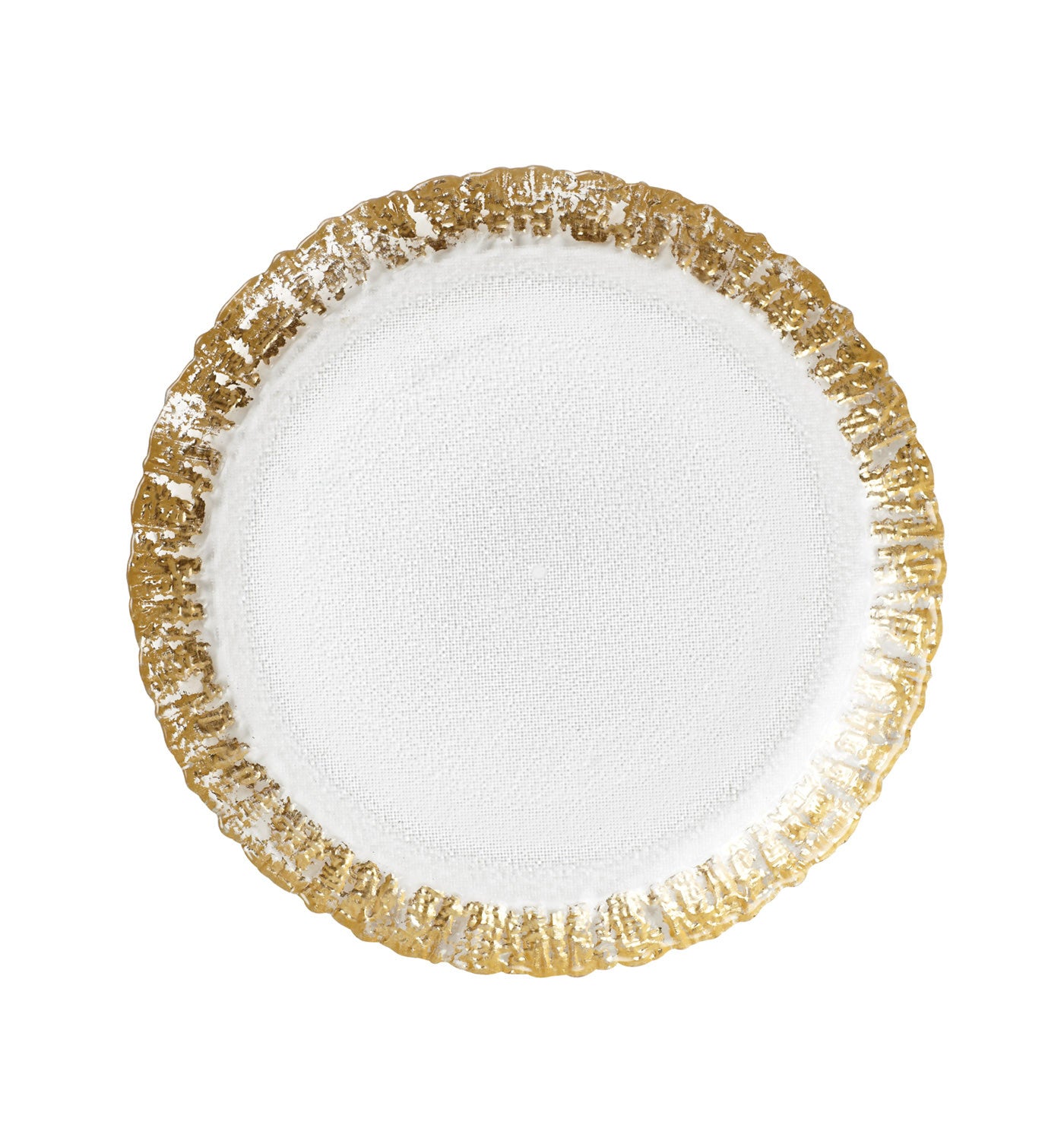 VIETRI: Rufolo Glass Gold Salad Plate - Artistica.com