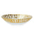 VIETRI: Rufolo Glass Gold Medium Oval Serving Bowl - Artistica.com