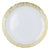 VIETRI: Rufolo Glass Gold Round Platter - Artistica.com