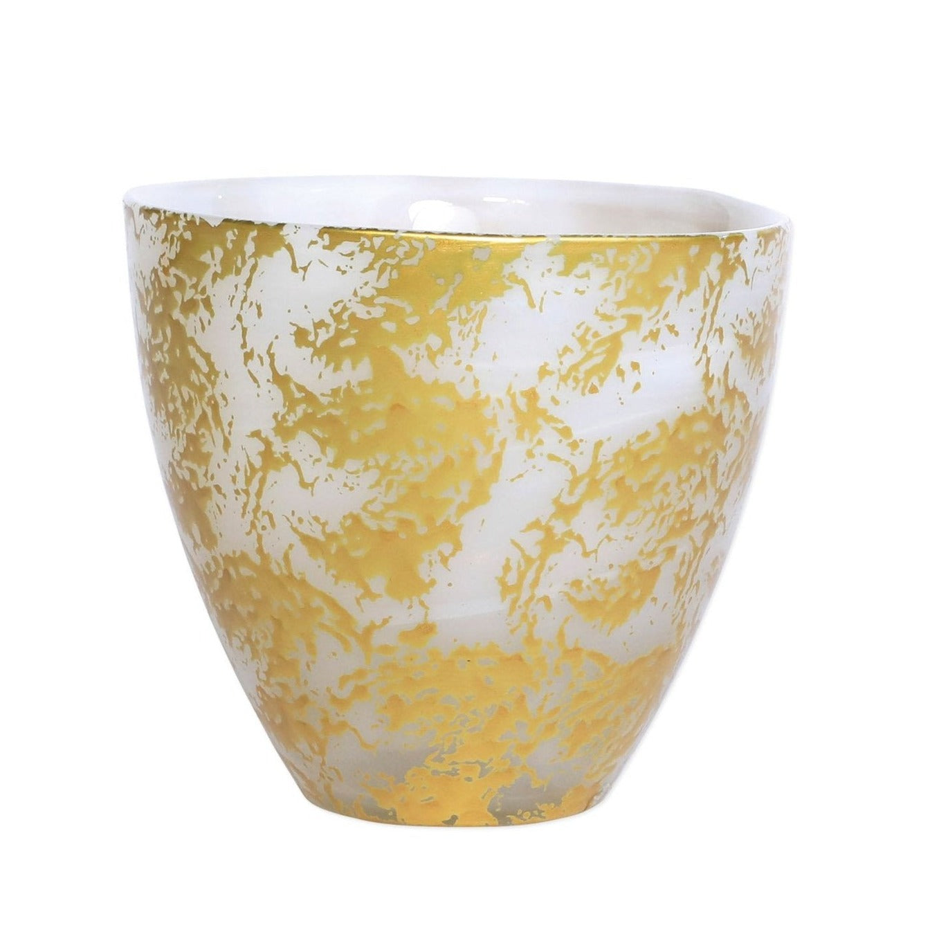 CRYSTAL CANDLES: Rufolo Glass Gold Scattered Candle - Artistica.com