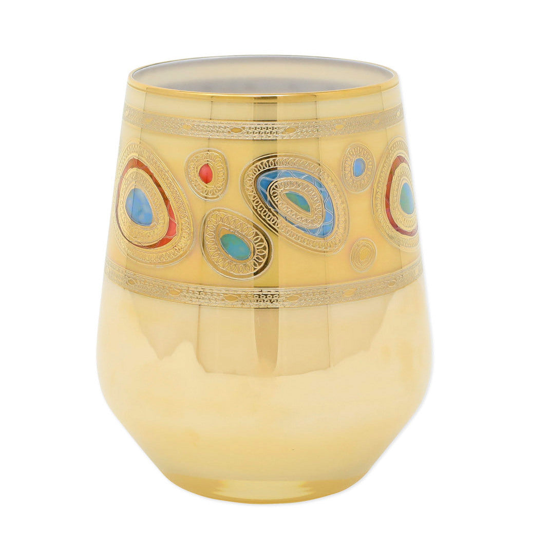 VIETRI: Regalia Cream Stemless Wine Glass - Artistica.com