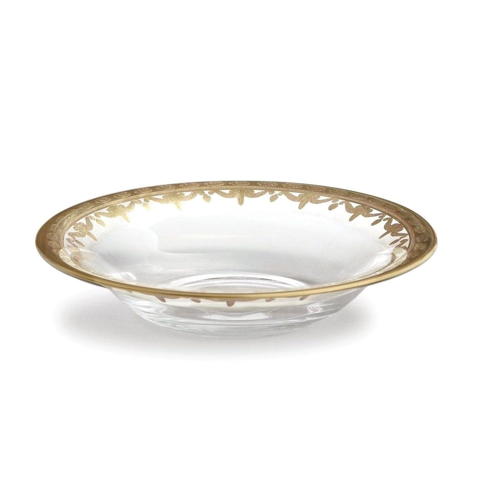 ARTE ITALICA: Vetro Gold Pasta/Soup Bowl - Artistica.com