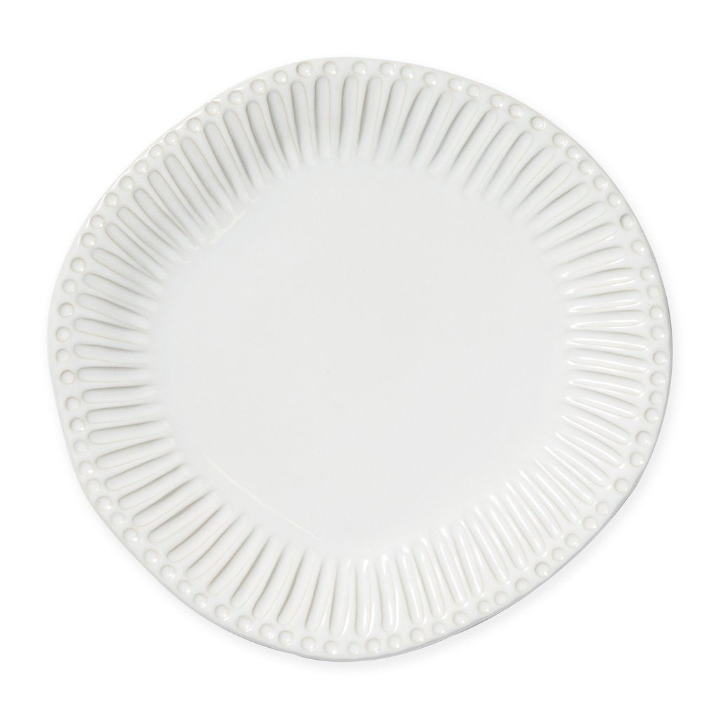 VIETRI: Incanto Stone White Stripe Dinner Plate - Artistica.com