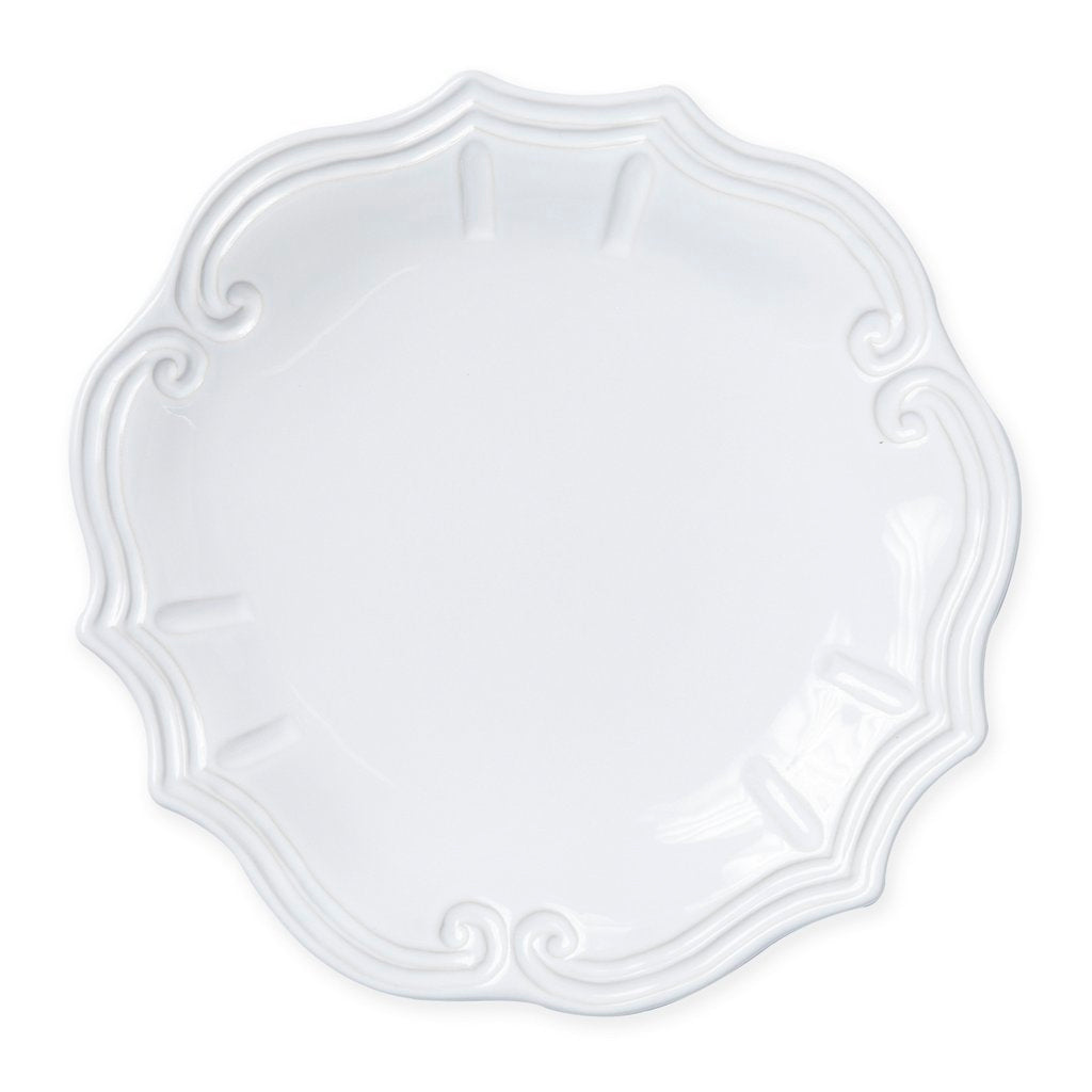 VIETRI: Incanto Stone White Baroque Dinner Plate - Artistica.com