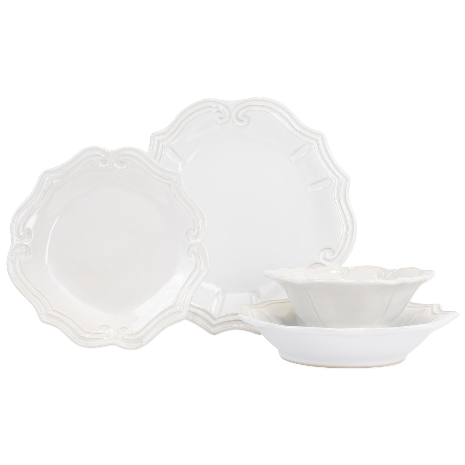VIETRI: Incanto Stone Baroque Four-Piece Place Setting - Artistica.com