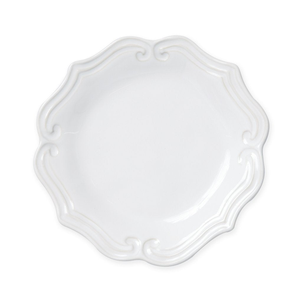 VIETRI: Incanto Stone White Baroque Salad Plate - Artistica.com