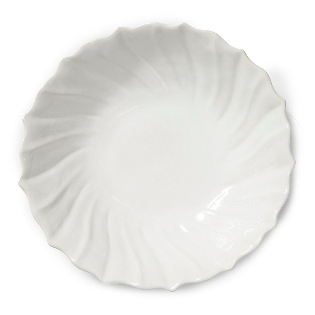 VIETRI: Incanto Stone White Ruffle Large Bowl - Artistica.com