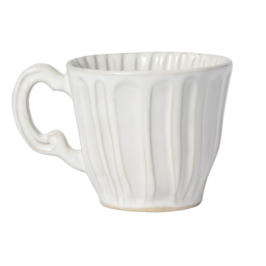 VIETRI: Incanto Stone White Stripe Mug - Artistica.com