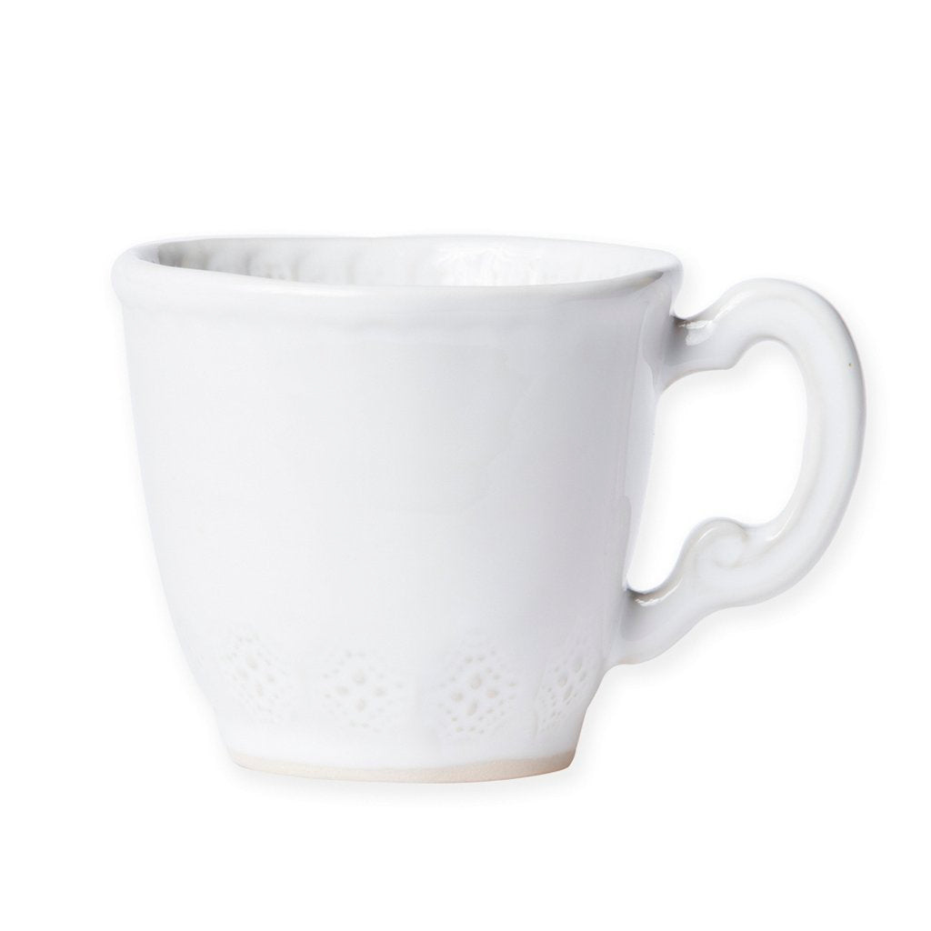 VIETRI: Incanto Stone White Lace Mug - Artistica.com