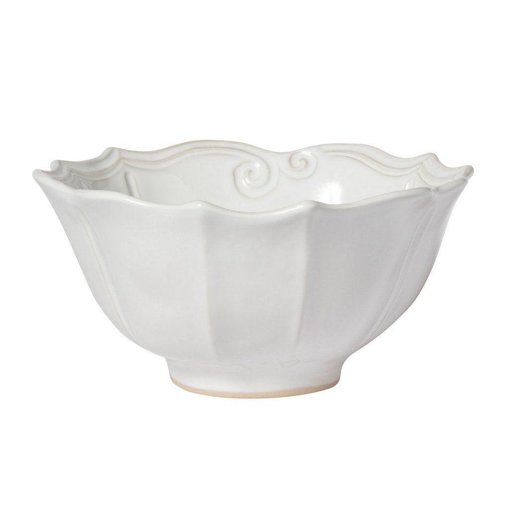 VIETRI: Incanto Stone White Baroque Medium Serving Bowl - Artistica.com