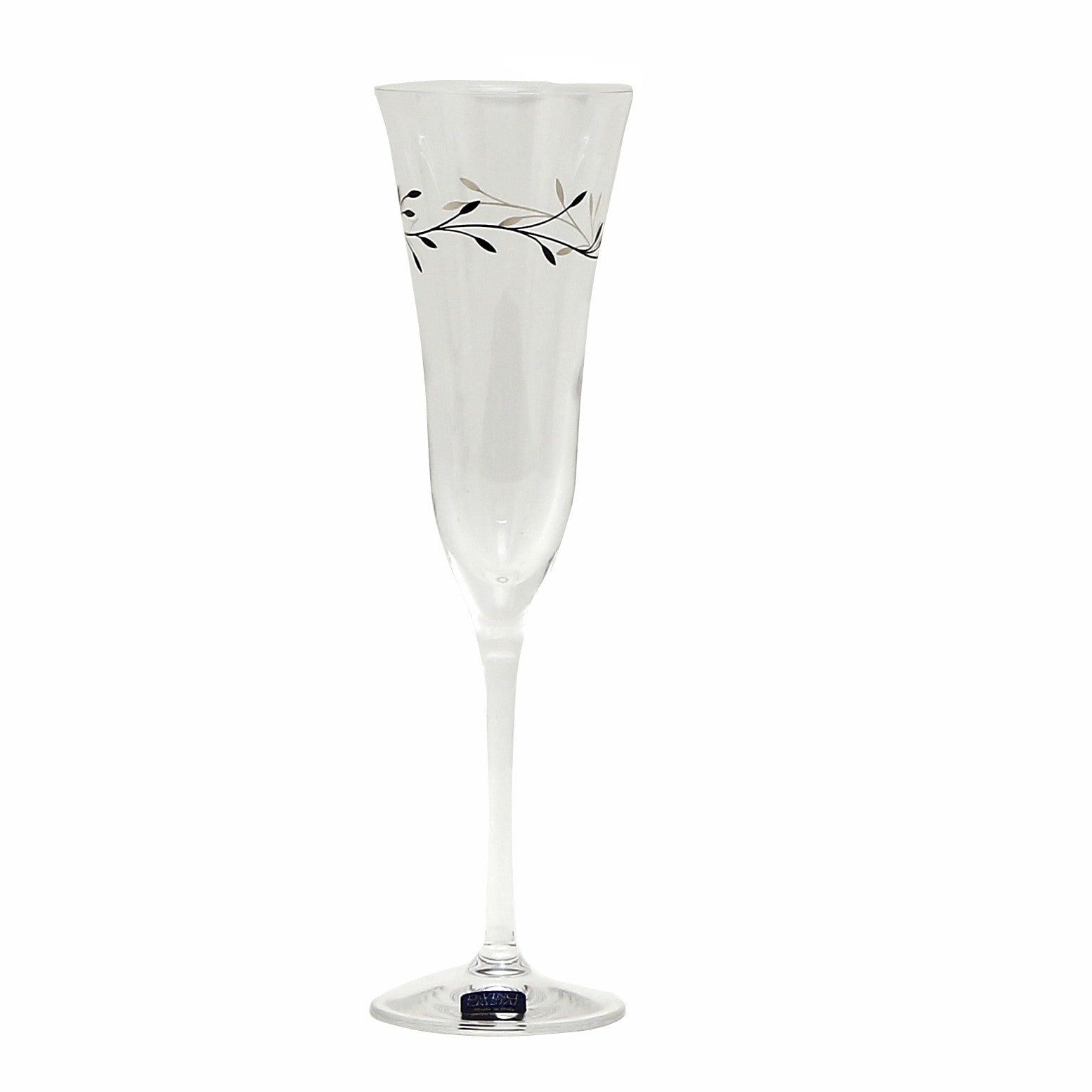 DA VINCI: Italian Luxury Stemware Water/Wine Hand Silk Screened Glass Goblet [R] - Artistica.com