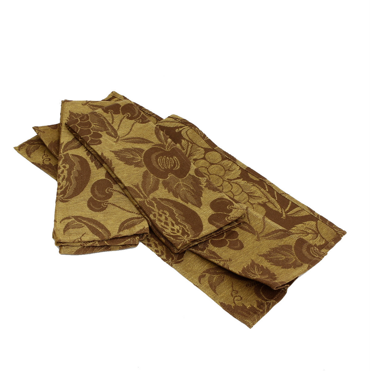 BUSATTI: Hand Towel SET OF 2 PCS Jacquard (100% Linen) CAMEL BROWN - Artistica.com
