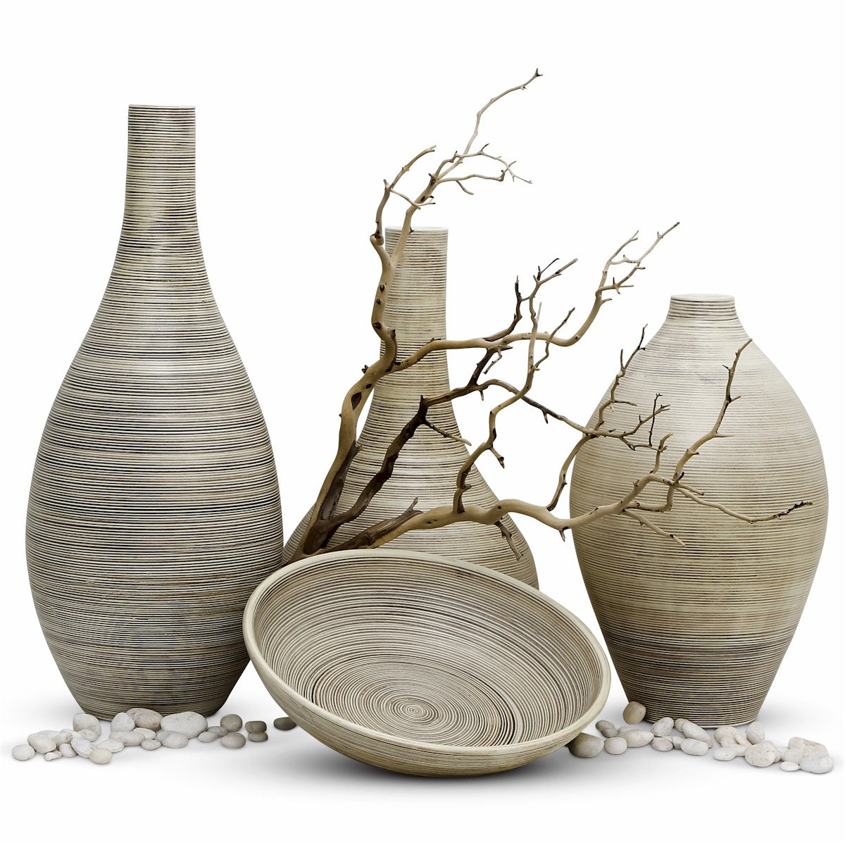 SABBIA TOSCANA: Shaped Big Belly & Narrow Neck Vase - Artistica.com