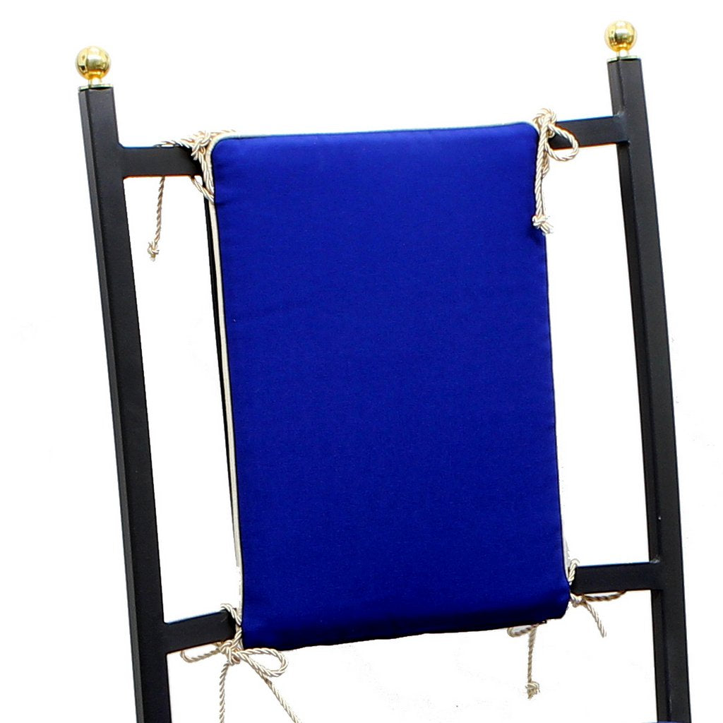 CUSHION BACK PAD: 100% Cotton Deluxe Chair Back Pad - For AURORA Chair in Deruta, Italy. - Artistica.com