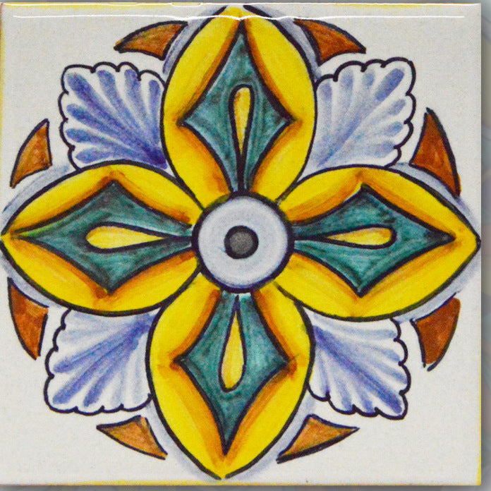 FRANCESCA NICCACCI: Deruta Vario Hand Painted Wall Tile - Artistica.com