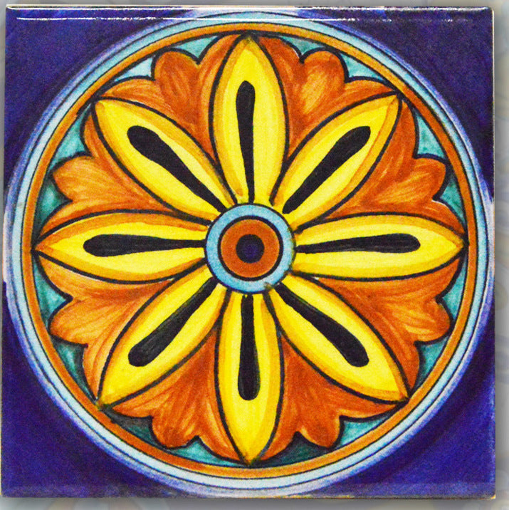 FRANCESCA NICCACCI: Deruta Vario Hand Painted Wall Tile - Artistica.com