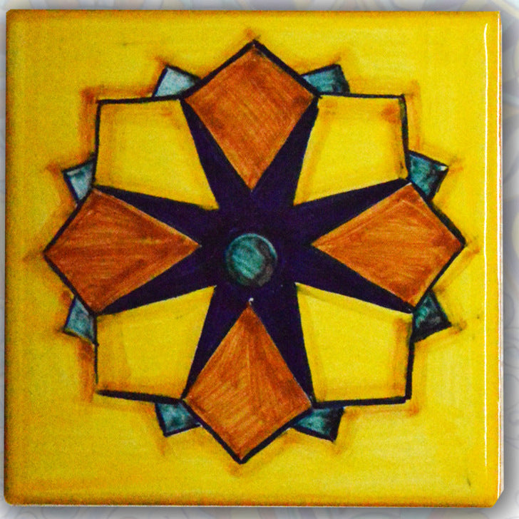 FRANCESCA NICCACCI: Deruta Vario Hand Painted Wall Tile - Artistica.com