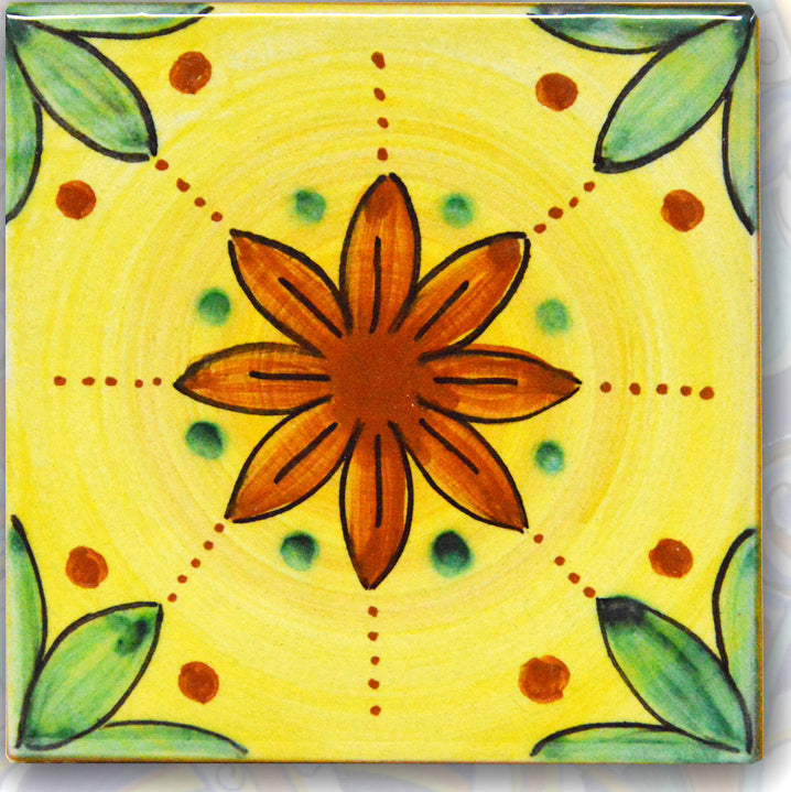 FRANCESCA NICCACCI: Deruta Vario Hand Painted Wall Tile - Artistica.com
