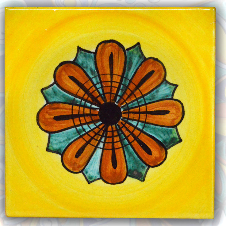 FRANCESCA NICCACCI: Deruta Vario Hand Painted Wall Tile - Artistica.com