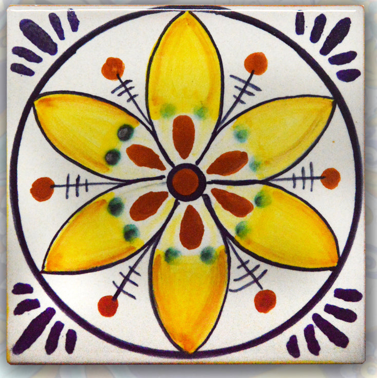 FRANCESCA NICCACCI: Deruta Vario Hand Painted Wall Tile - Artistica.com