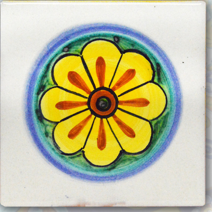 FRANCESCA NICCACCI: Deruta Vario Hand Painted Wall Tile - Artistica.com