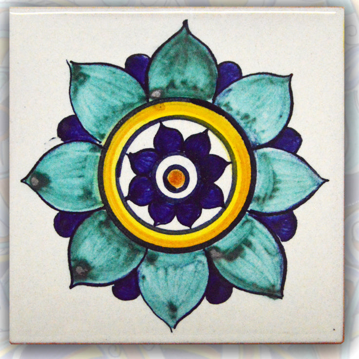 FRANCESCA NICCACCI: Deruta Vario Hand Painted Wall Tile - Artistica.com