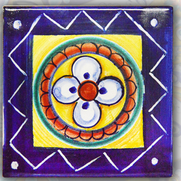 FRANCESCA NICCACCI: Deruta Vario Hand Painted Wall Tile - Artistica.com