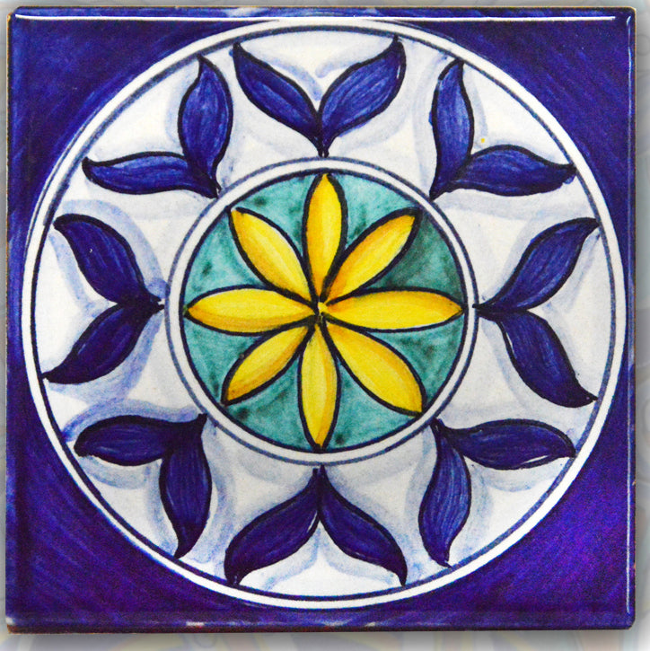 FRANCESCA NICCACCI: Deruta Vario Hand Painted Wall Tile - Artistica.com