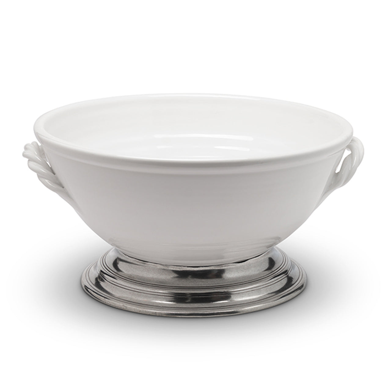 ARTE ITALICA: Tuscan Footed Bowl with Rope Handles - Artistica.com