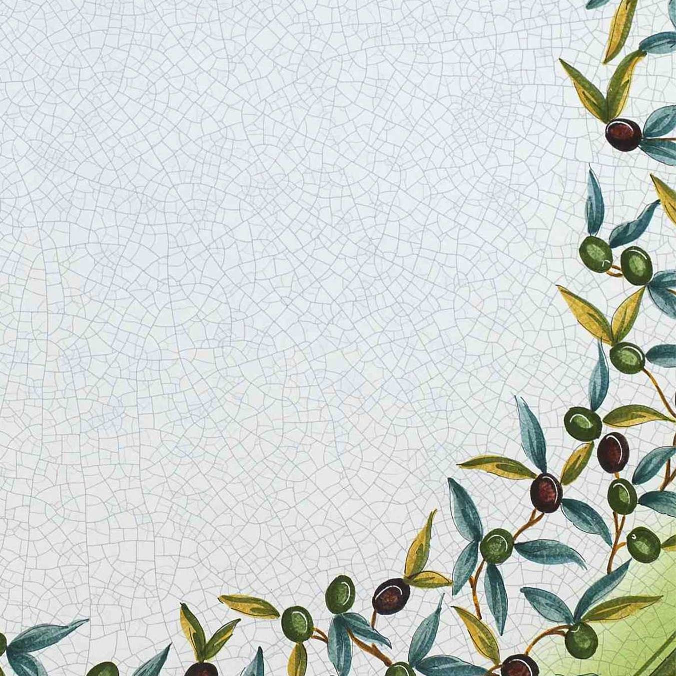 CERAMIC STONE TABLE + IRON BASE: TREVI Design - Hand Painted in Deruta, Italy. - Artistica.com