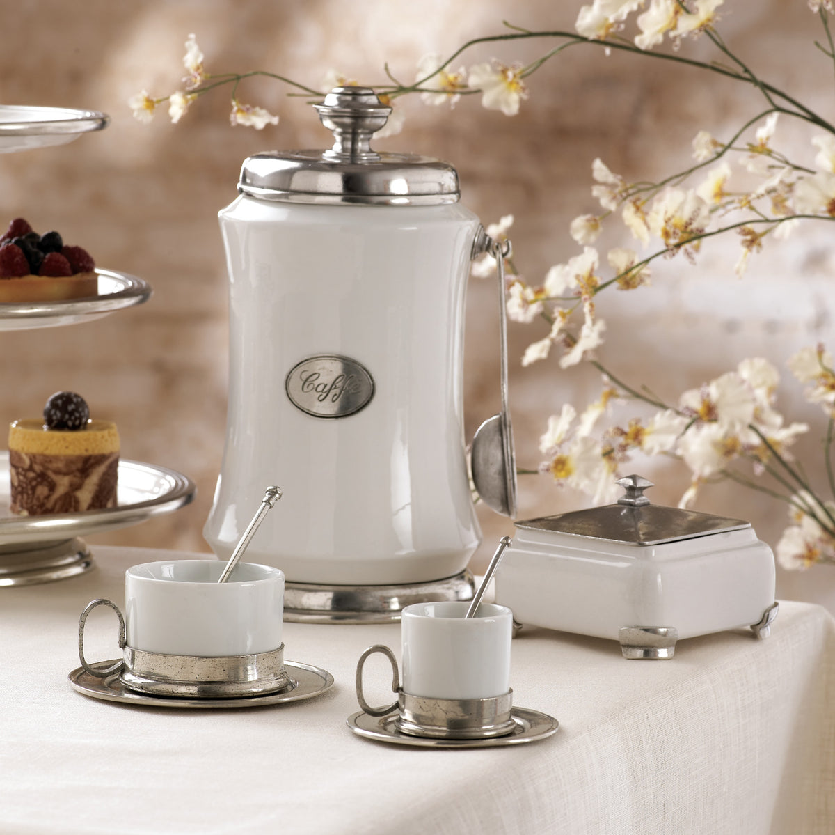 ARTE ITALICA: Tuscan Creamer and Sugar - Artistica.com