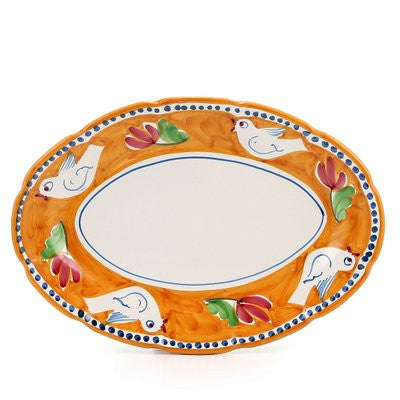VIETRI: CAMPAGNA Uccello Oval Platter - Artistica.com